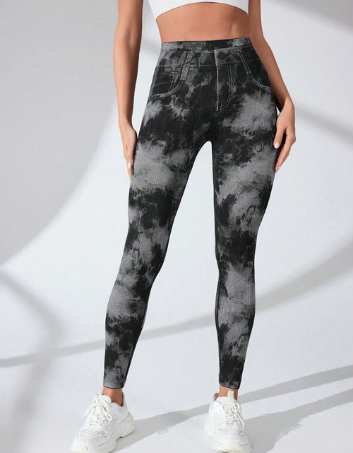 Load image into Gallery viewer, Tie-Dye High Waist Active Leggings
