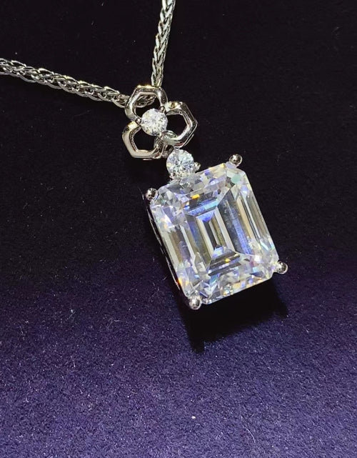 Load image into Gallery viewer, 5 Carat Moissanite 925 Sterling Silver Necklace
