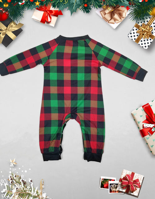 Load image into Gallery viewer, Reindeer Graphic Top and Plaid Pants Set
