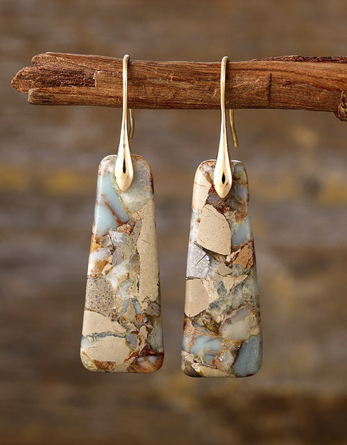 Load image into Gallery viewer, Copper Natural Stone Earrings
