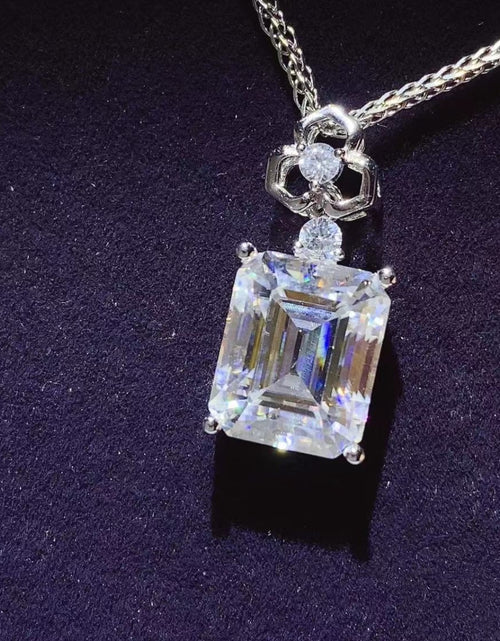 Load image into Gallery viewer, 5 Carat Moissanite 925 Sterling Silver Necklace
