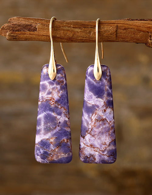 Load image into Gallery viewer, Copper Natural Stone Earrings
