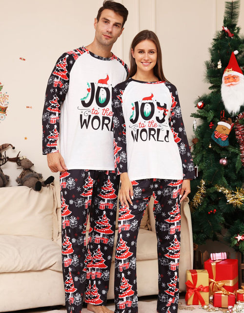 Load image into Gallery viewer, Full Size JOY TO THE WORLD Graphic Two-Piece Set
