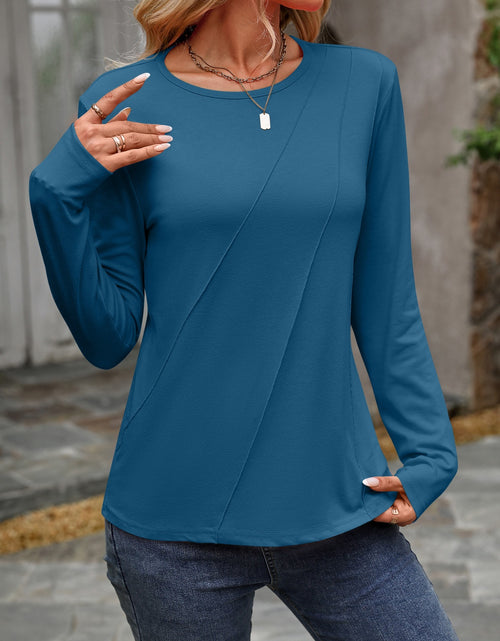 Load image into Gallery viewer, Round Neck Long Sleeve T-Shirt
