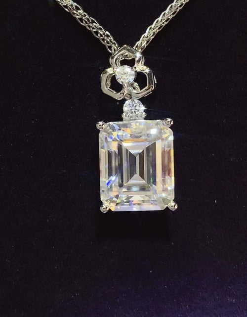 Load image into Gallery viewer, 5 Carat Moissanite 925 Sterling Silver Necklace
