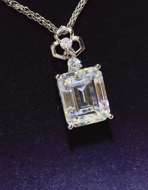 Load image into Gallery viewer, 5 Carat Moissanite 925 Sterling Silver Necklace
