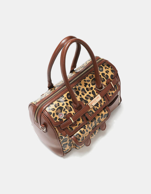 Load image into Gallery viewer, Nicole Lee USA Leopard Boston Bag
