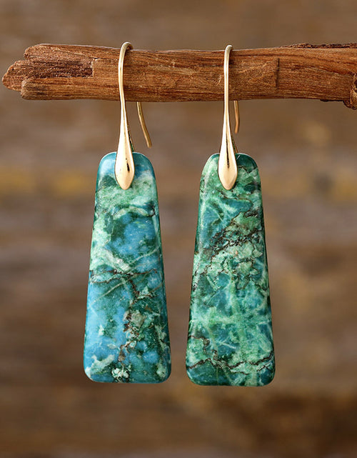 Load image into Gallery viewer, Copper Natural Stone Earrings
