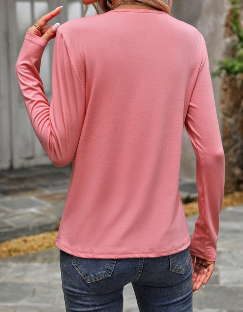 Load image into Gallery viewer, Round Neck Long Sleeve T-Shirt
