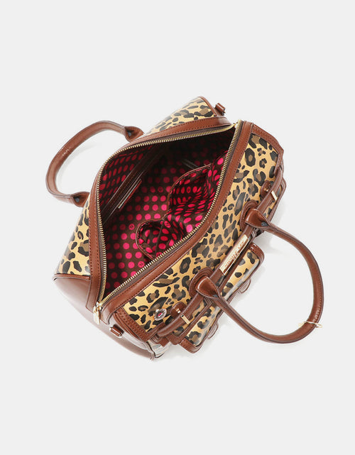 Load image into Gallery viewer, Nicole Lee USA Leopard Boston Bag
