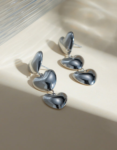 Load image into Gallery viewer, Stainless Steel Heart Earrings
