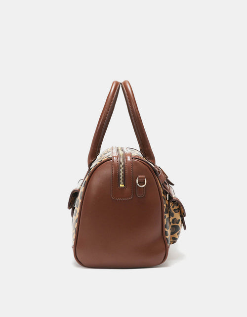 Load image into Gallery viewer, Nicole Lee USA Leopard Boston Bag
