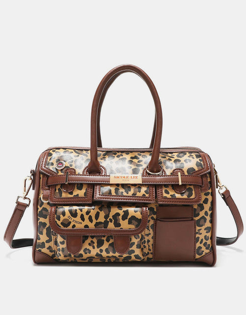 Load image into Gallery viewer, Nicole Lee USA Leopard Boston Bag
