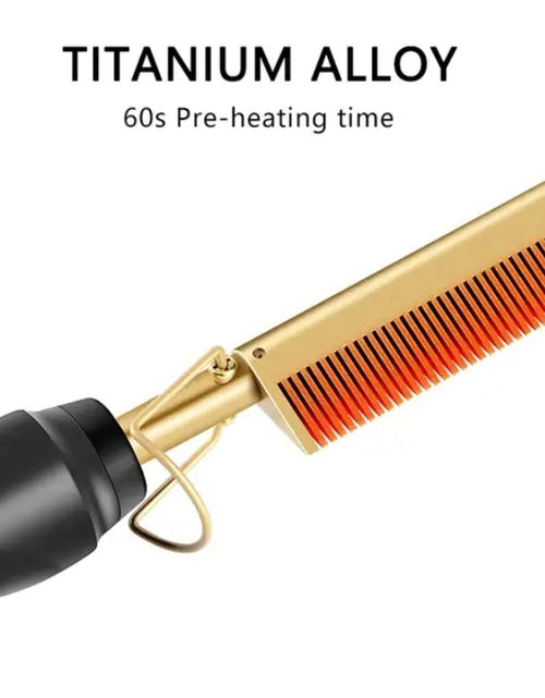 Load image into Gallery viewer, Hair Straightener Pressing Comb
