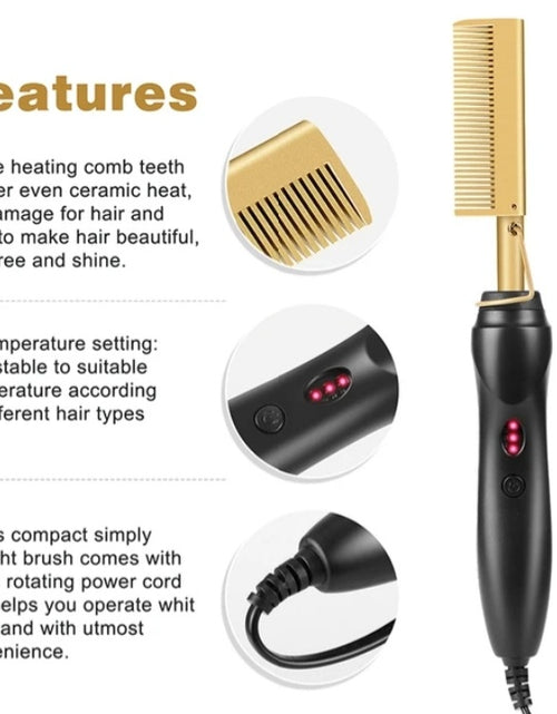 Load image into Gallery viewer, Hair Straightener Pressing Comb
