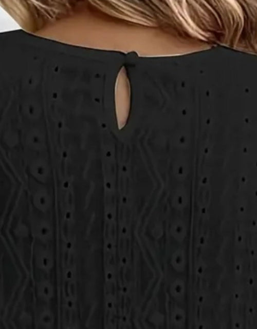 Load image into Gallery viewer, Lace Eyelet Long Sleeve Top
