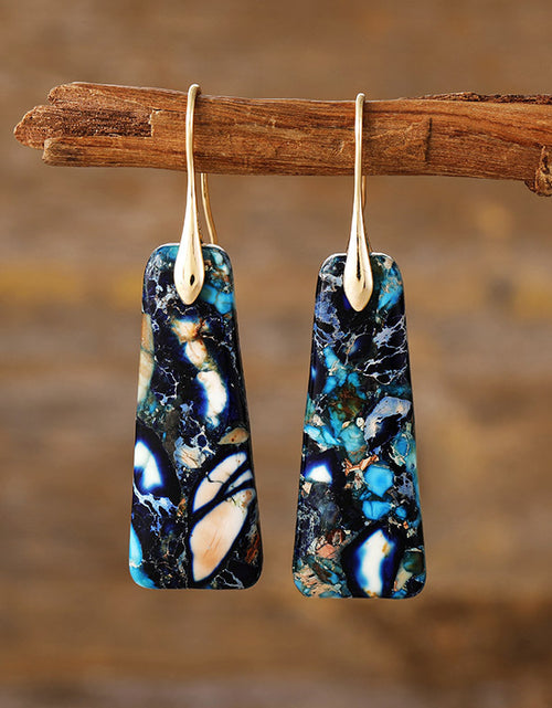 Load image into Gallery viewer, Copper Natural Stone Earrings
