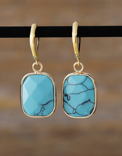 Load image into Gallery viewer, Copper Natural Stone Dangle Earrings
