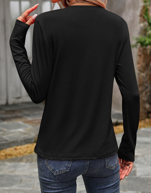 Load image into Gallery viewer, Round Neck Long Sleeve T-Shirt
