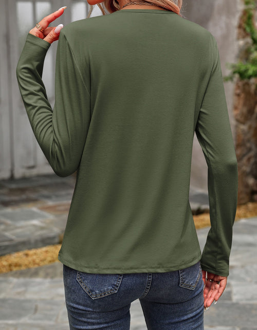 Load image into Gallery viewer, Round Neck Long Sleeve T-Shirt
