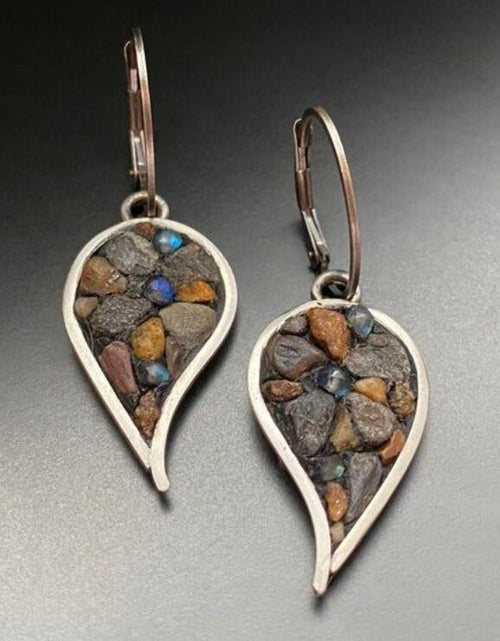 Load image into Gallery viewer, Natural Stone Dangle Earrings
