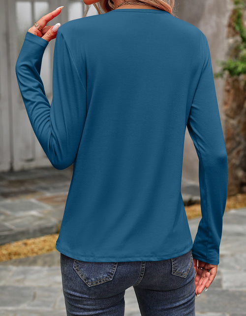 Load image into Gallery viewer, Round Neck Long Sleeve T-Shirt
