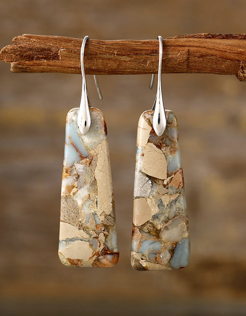 Load image into Gallery viewer, Copper Natural Stone Earrings
