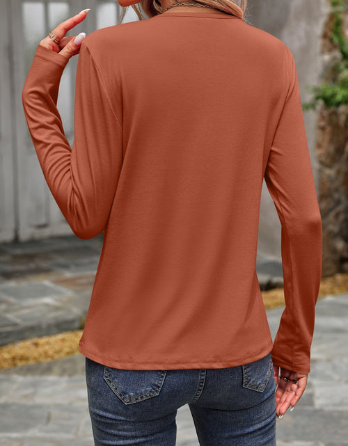 Load image into Gallery viewer, Round Neck Long Sleeve T-Shirt
