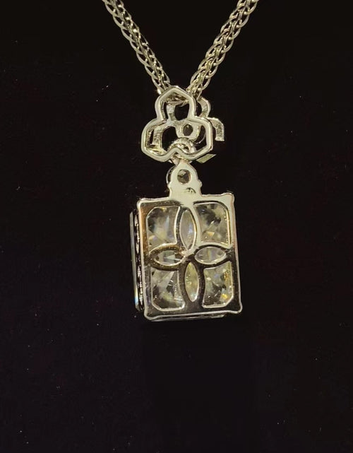 Load image into Gallery viewer, 5 Carat Moissanite 925 Sterling Silver Necklace
