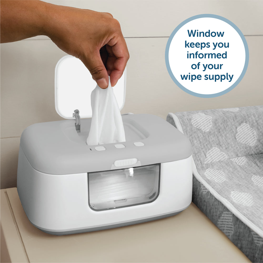 Baby Wipe Warmer & Dispenser with LED Changing Light & On/Off Switch by