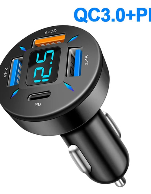 Load image into Gallery viewer, USB Car Charger Fast Charging 66W 4 Ports PD+QC3.0 Fast Charging Car Adapter Cigarette Lighter Socket Splitter for Iphone Xiaomi
