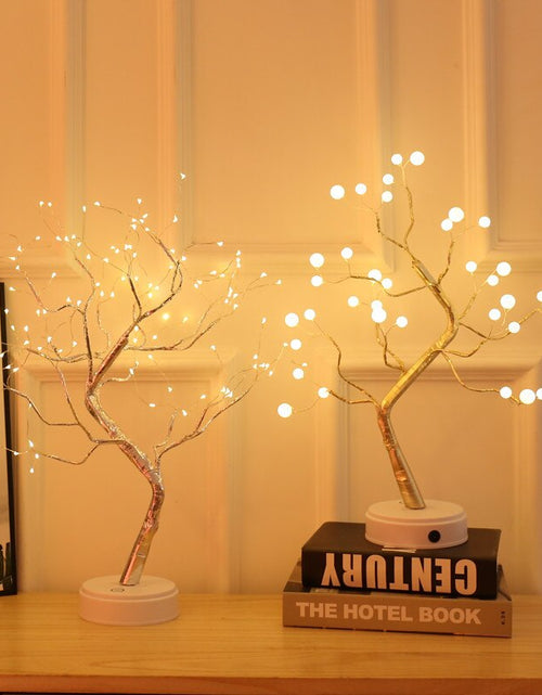 Load image into Gallery viewer, Tabletop Tree Lamp, Decorative LED Lights USB or AA Battery Powered for Bedroom Home Party
