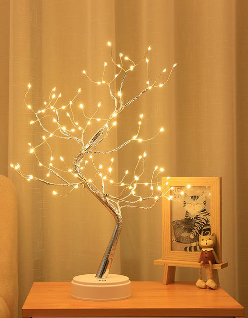 Load image into Gallery viewer, Tabletop Tree Lamp, Decorative LED Lights USB or AA Battery Powered for Bedroom Home Party
