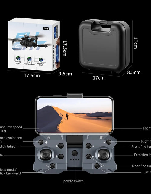 Load image into Gallery viewer, K10 Max/E88 Drone 4K Optical Flow Positioning High-Definition Three Camera Professional Aerial Photography Foldable Quadcopter
