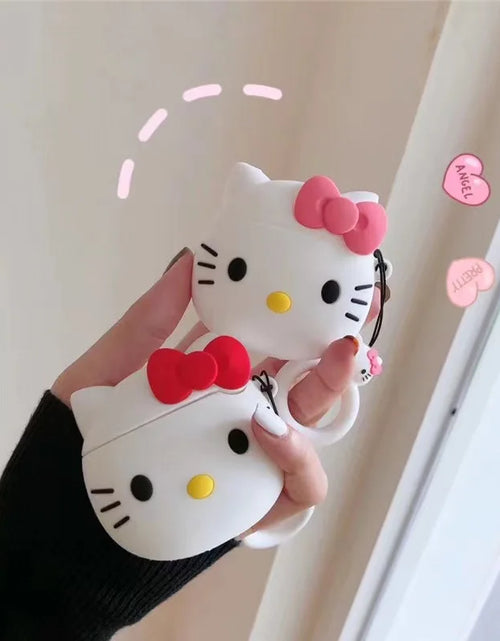 Load image into Gallery viewer, Kawaii Hello Kitty Funda Airpods Cases for 1/2/3/Pro Bluetooth Headset Case Soft Airpods-Cases Hello Kitty for Girl Christma New
