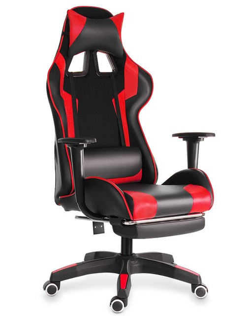 Load image into Gallery viewer, Leather Office Gaming Chair Home Internet Cafe Racing Chair WCG Gaming Ergonomic Computer Chair Swivel Lifting Lying Gamer Chair
