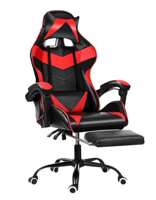 Load image into Gallery viewer, Leather Office Gaming Chair Home Internet Cafe Racing Chair WCG Gaming Ergonomic Computer Chair Swivel Lifting Lying Gamer Chair
