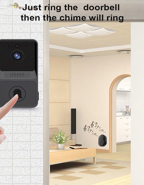 Load image into Gallery viewer, Smart Wireless Video Doorbell Camera 2 Way Audio Cloud Storage 480P Wifi Remote Video Doorbell
