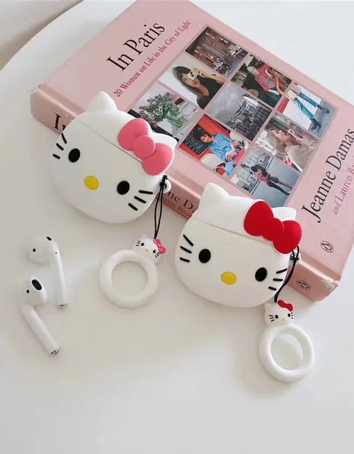 Load image into Gallery viewer, Kawaii Hello Kitty Funda Airpods Cases for 1/2/3/Pro Bluetooth Headset Case Soft Airpods-Cases Hello Kitty for Girl Christma New
