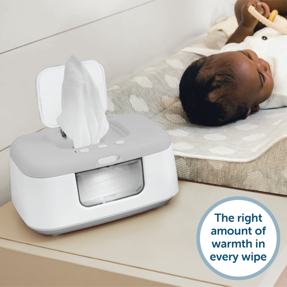 Baby Wipe Warmer & Dispenser with LED Changing Light & On/Off Switch by