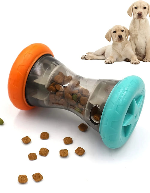 Load image into Gallery viewer, Food Distribution Small Dog Puzzle Toy Interactive Chase Toy Barbell Shaped Dog Toy Dog Food Leakage Toy Chewing Toy
