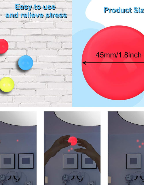 Load image into Gallery viewer, Sticky Ceiling Balls, Sticky Balls for Ceiling, Stress Relief Glow Toys Glow in the Dark, Sticky Wall Balls Stuck on the Roof, Tear-Resistant, for Children and Adults
