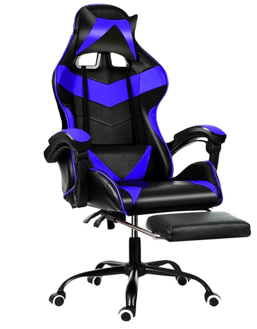 Load image into Gallery viewer, Leather Office Gaming Chair Home Internet Cafe Racing Chair WCG Gaming Ergonomic Computer Chair Swivel Lifting Lying Gamer Chair
