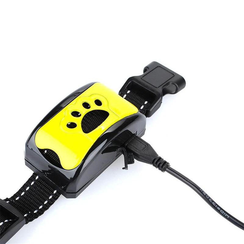 Pet Dog Antibarking USB Electric Ultrasonic Dogs Stop Barking Vibration anti Bark Collar Automatic Collar Dog Training Collars