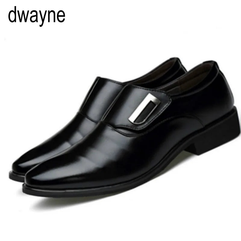 2021 New Men'S Fashion British Style Pointed Toe Wedding Business Leather Formal Dress Shoes Summer Flats Shoes Oxfords Men U90