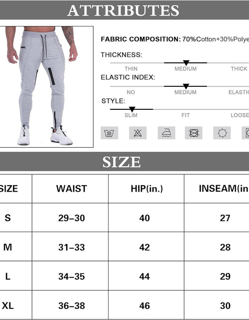 Load image into Gallery viewer, Mens Joggers Pants Mesh Training Tapered Sweatpants Gym Workout Track Pants
