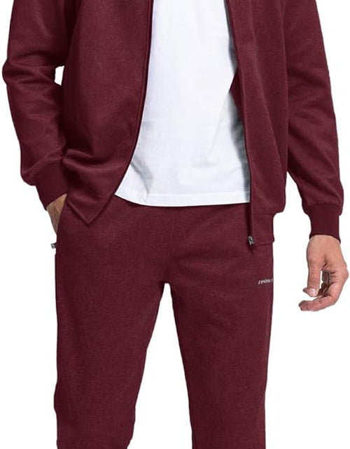 Load image into Gallery viewer, Men&#39;S Tracksuit Set Full Zip Long Sleeve Jogging Running Sweatsuits
