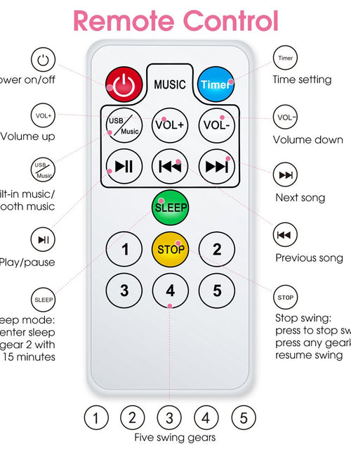 Load image into Gallery viewer, Baby Swing for Infants - APP Remote Bluetooth Control, 5 Speed Settings, 10 Lullabies, USB Plug (Blue)
